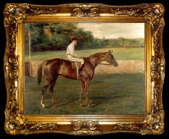 framed  unknow artist Classical hunting fox, Equestrian and Beautiful Horses, 088., ta009-2